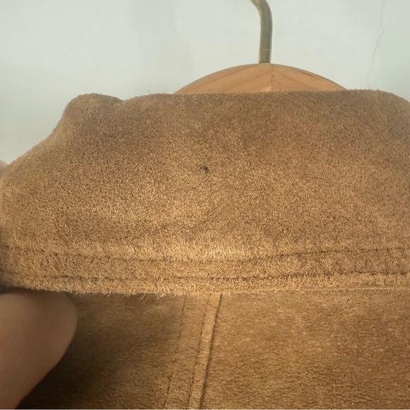 Nordstrom Bernardo Vintage 90’s Brown Suede Coat, Size L - Picture 6 of 11